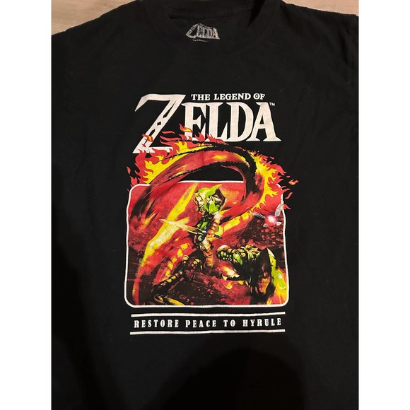 The Legend Of Zelda Men's Restore Peace To Hyrule T-Shirt (medium) - Picture 2 of 4